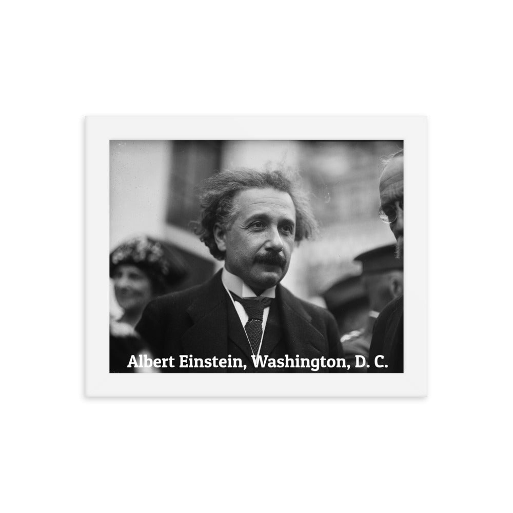 Einstein in Washington (Poster - Photo Paper Framed)