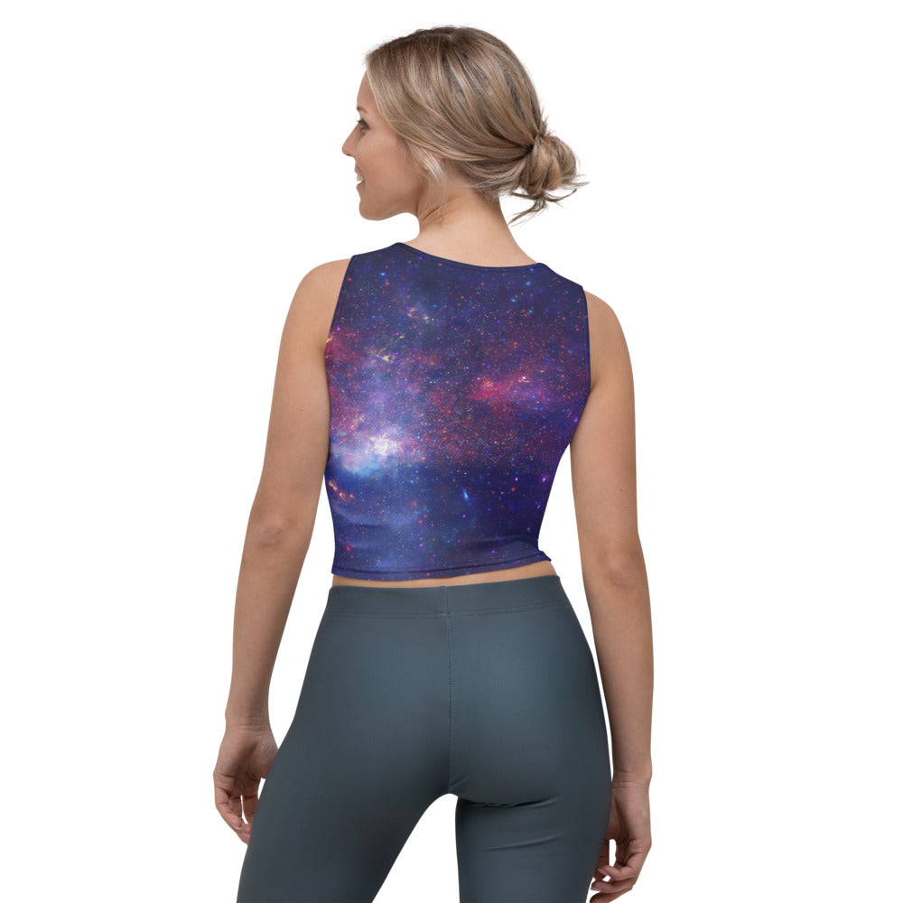 Milky Way Center - 3 Views (Women's Crop Top)