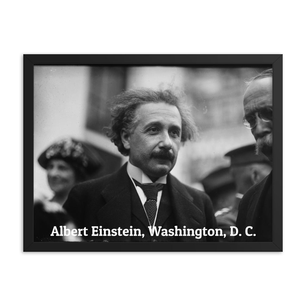 Einstein in Washington (Poster - Photo Paper Framed)