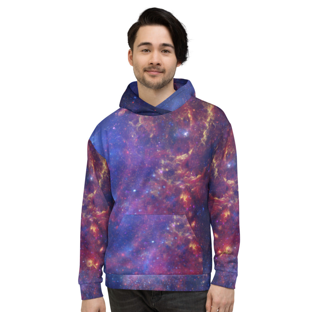 Milky Way Center - 3 Views (Unisex Hoodie)