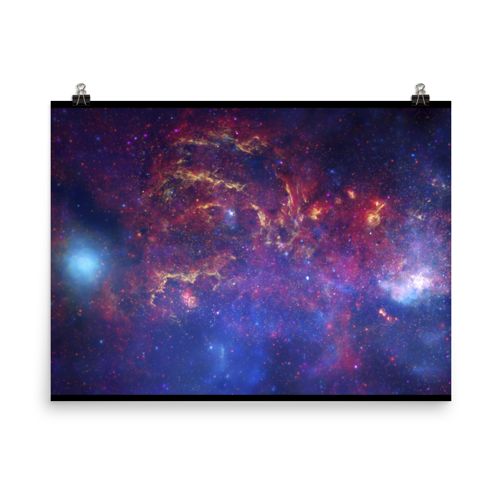 Milky Way Center - 3 Views (Poster - Paper Matte)