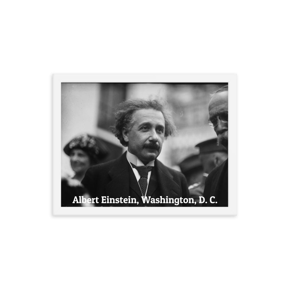 Einstein in Washington (Poster - Photo Paper Framed)