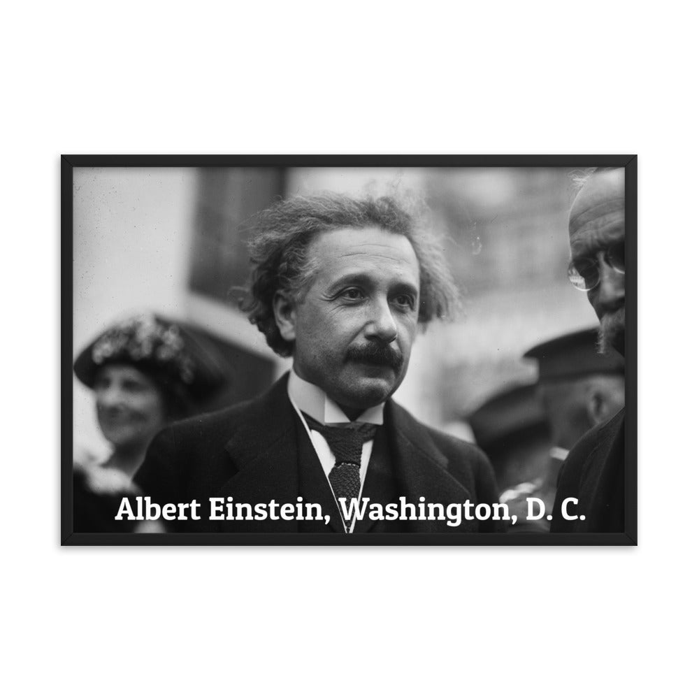 Einstein in Washington (Poster - Photo Paper Framed)