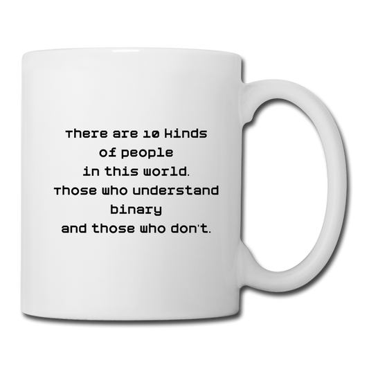 Binary People (Coffee/Tea Mug) - white