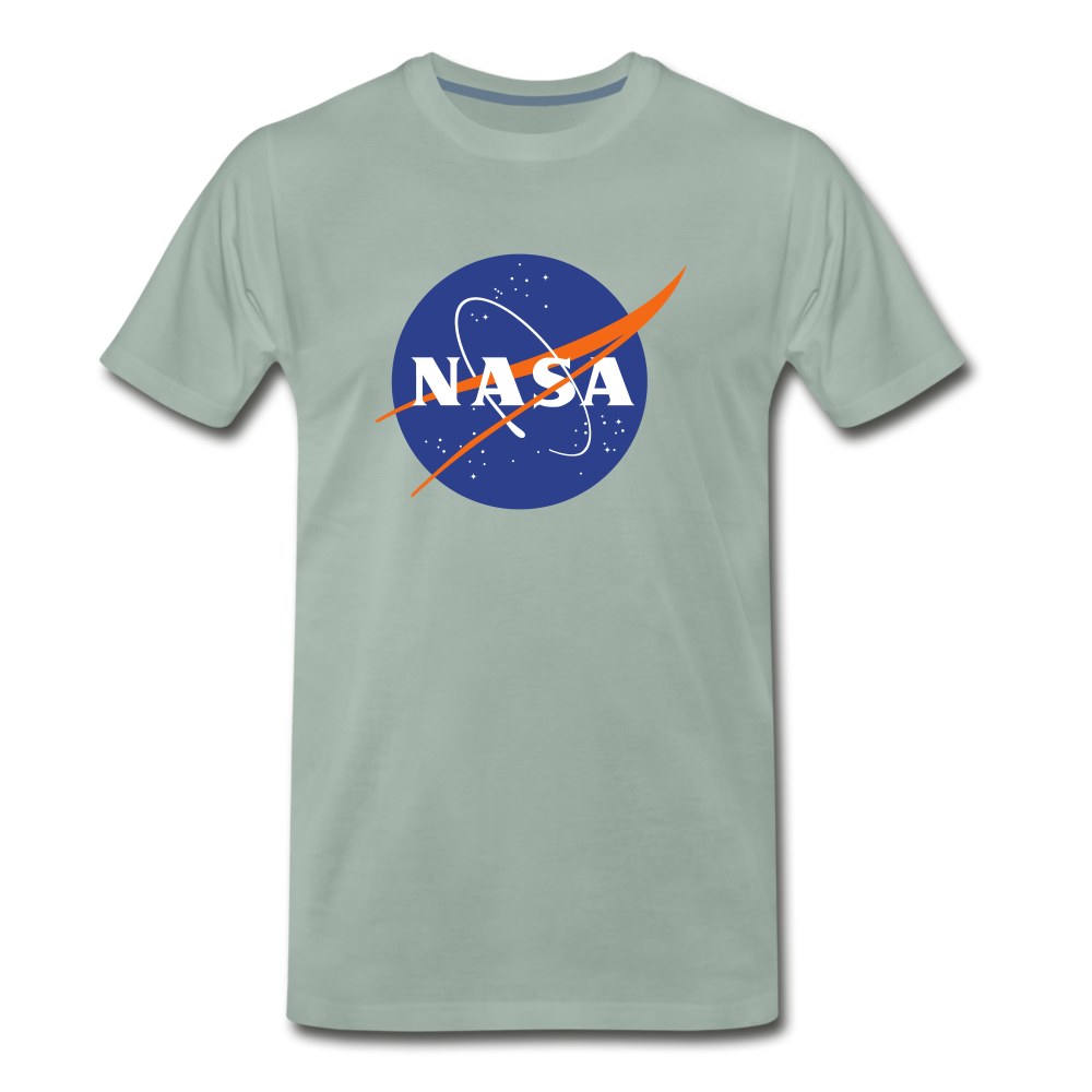 NASA Logo (Men's Premium T-Shirt) - steel green