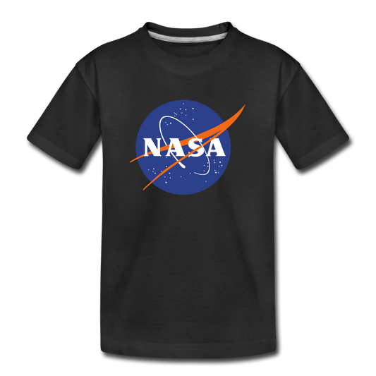 NASA Logo (Kids' Premium T-Shirt) - black