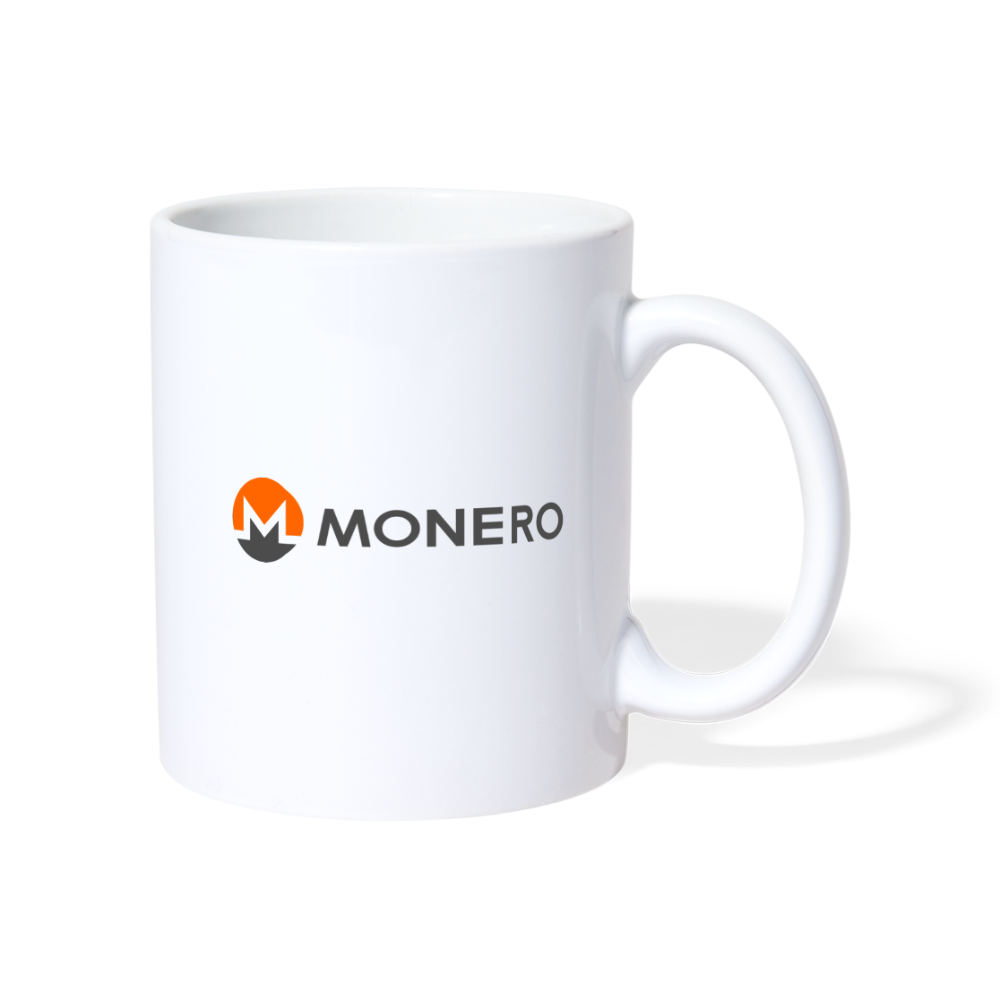 Monero Logo - Full (Coffee/Tea Mug) - white
