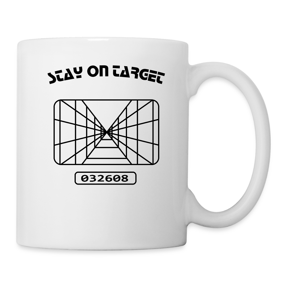 Stay on Target (Coffee/Tea Mug) - white