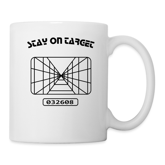 Stay on Target (Coffee/Tea Mug) - white