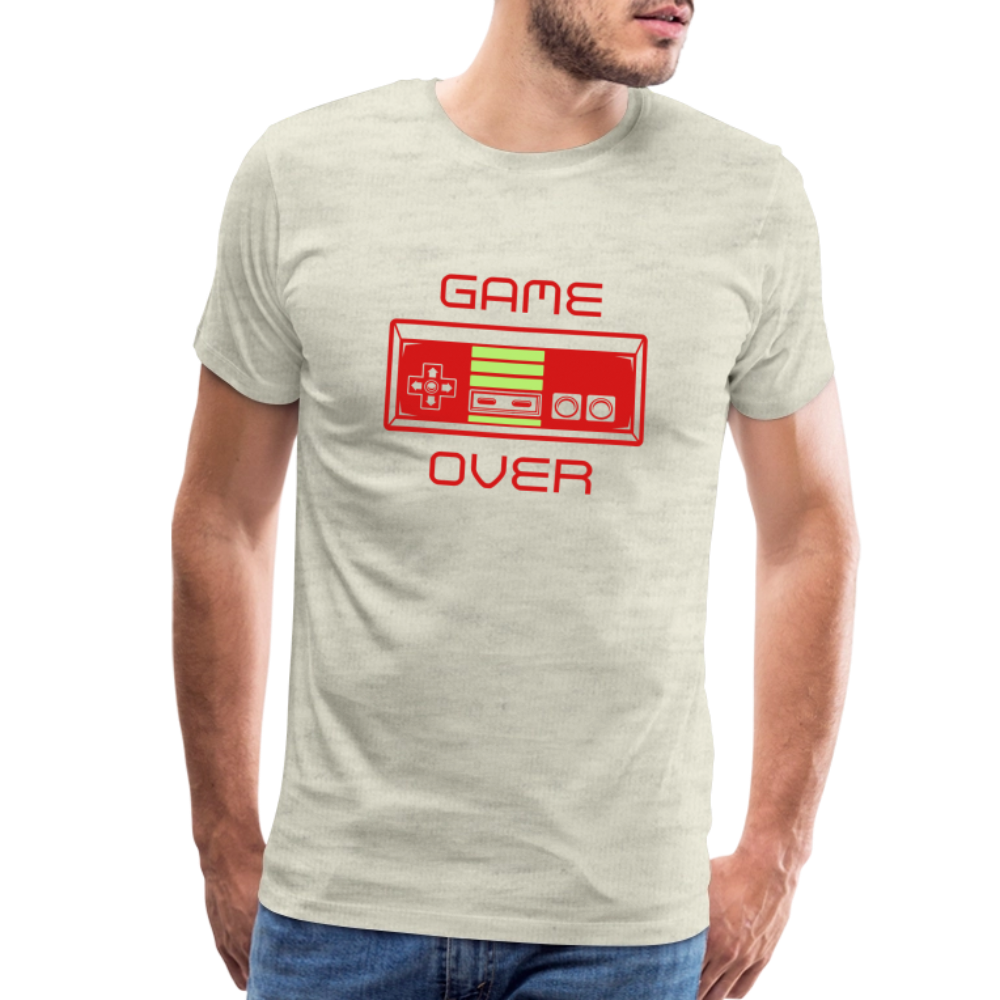 Game Over (Men's Premium T-Shirt) - heather oatmeal