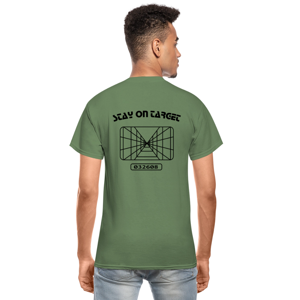 Stay on Target (Gildan Ultra Cotton Adult T-Shirt) - military green
