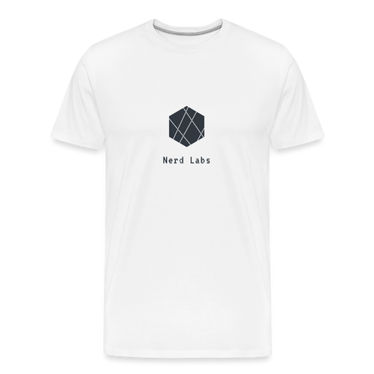 Nerd Labs Original Logo (Men’s Premium Organic T-Shirt) - white