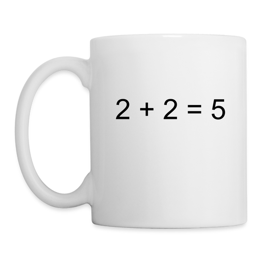 2 + 2 = 5 (Coffee/Tea Mug) - white