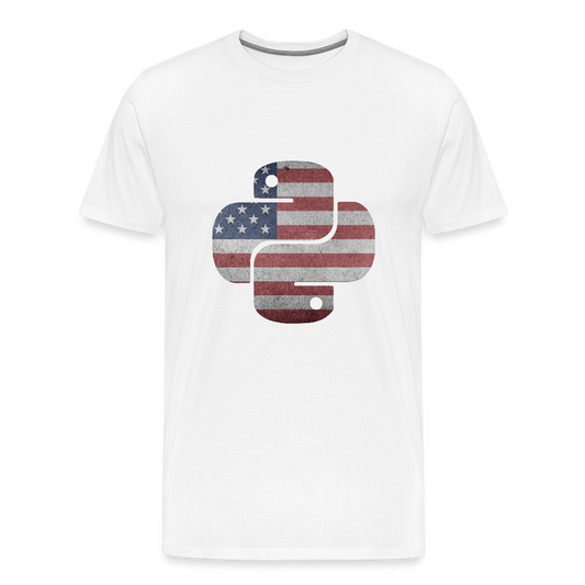 Python Logo - Blinds (Men's Premium T-Shirt) - white