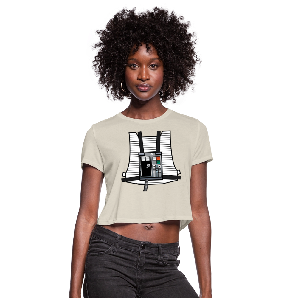 Stay on Target (Women's Cropped T-Shirt) - dust