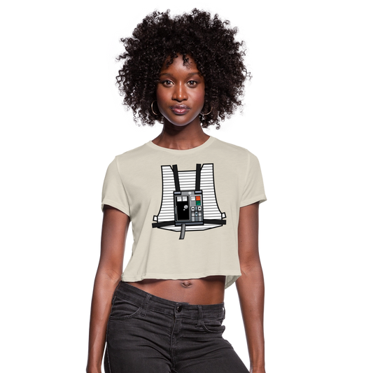 Stay on Target (Women's Cropped T-Shirt) - dust