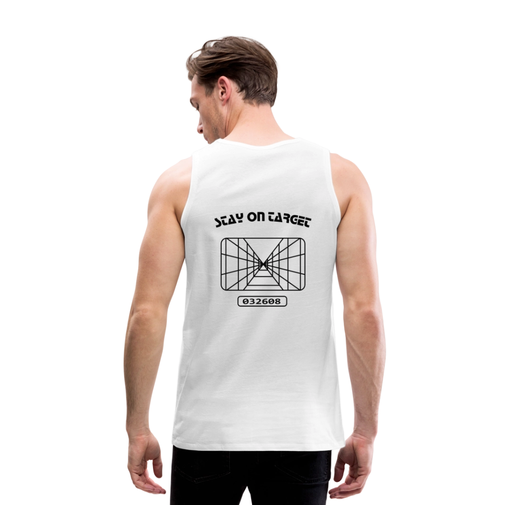 Stay on Target (Men’s Premium Tank) - white