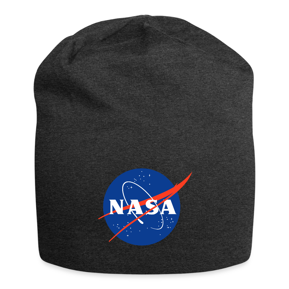 NASA Logo (Jersey Beanie) - charcoal grey