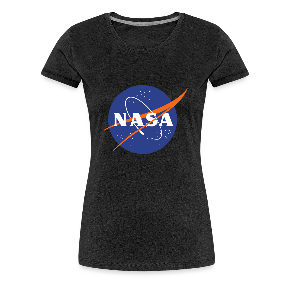NASA Logo (Women’s Premium T-Shirt) - charcoal grey