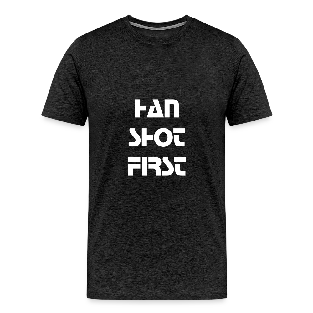 Han Shot First (Men's Premium T-Shirt) - charcoal grey