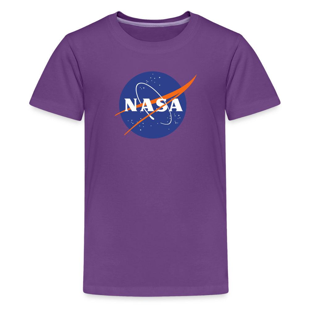 NASA Logo (Kids' Premium T-Shirt) - purple