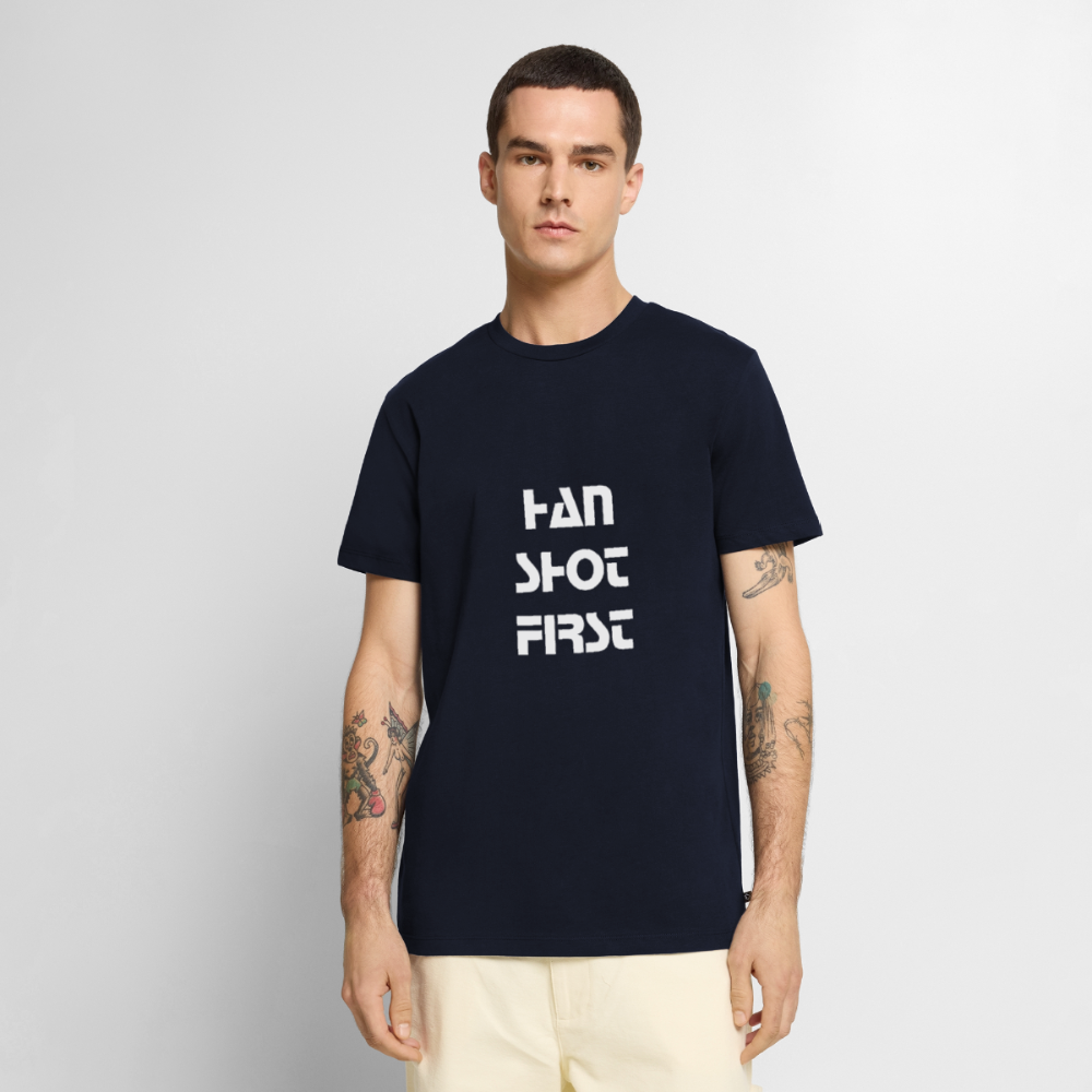 Han Shot First (Men's Premium T-Shirt) - navy