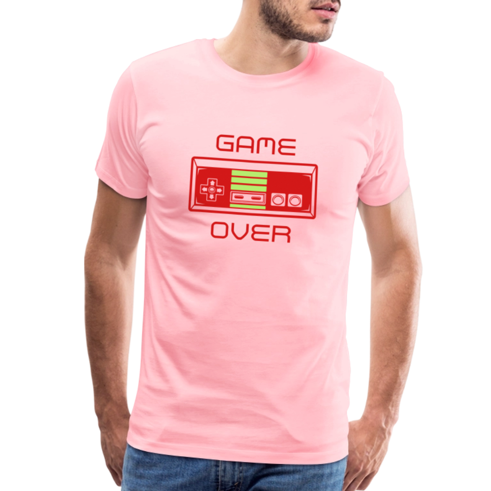 Game Over (Men's Premium T-Shirt) - pink