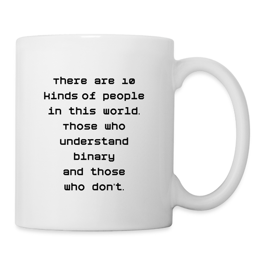 Binary People (Coffee/Tea Mug) - white