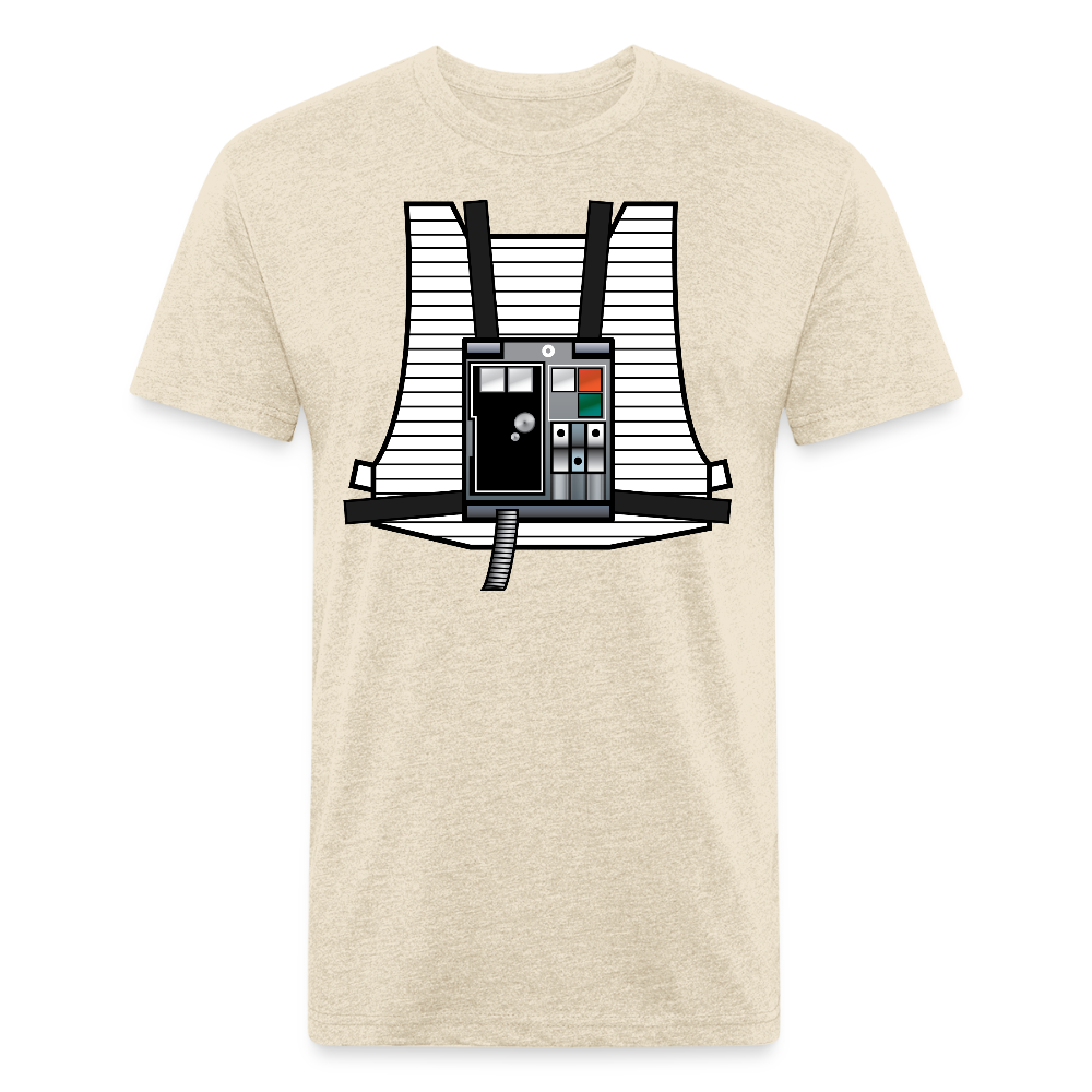 Stay on Target (Fitted Cotton/Poly T-Shirt by Next Level) - heather cream