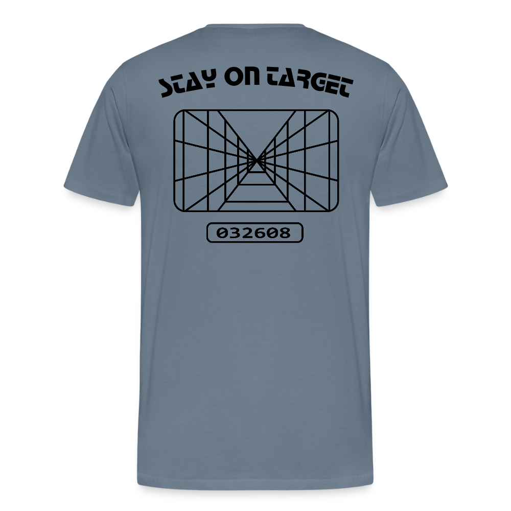 Stay on Target (Men's Premium T-Shirt) - steel blue