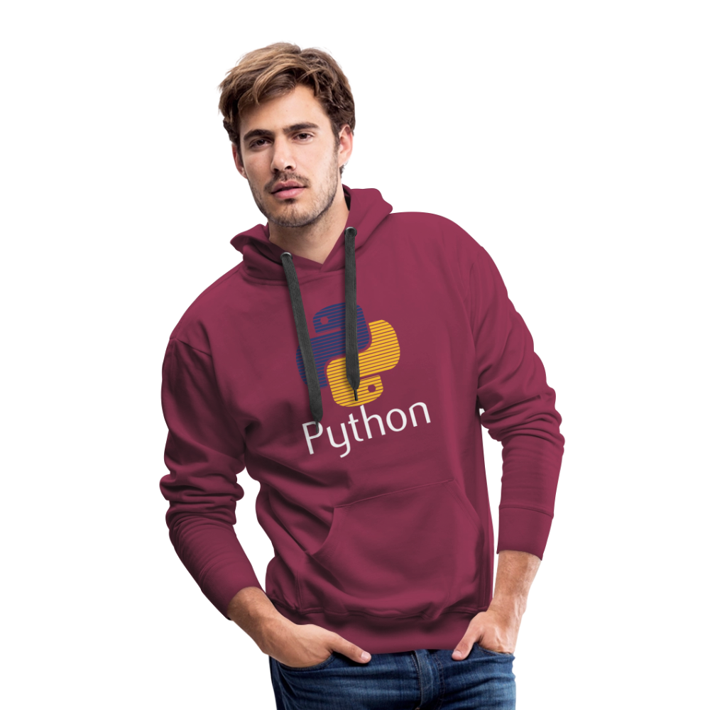 Python Logo - Blinds (Men’s Premium Hoodie) - burgundy