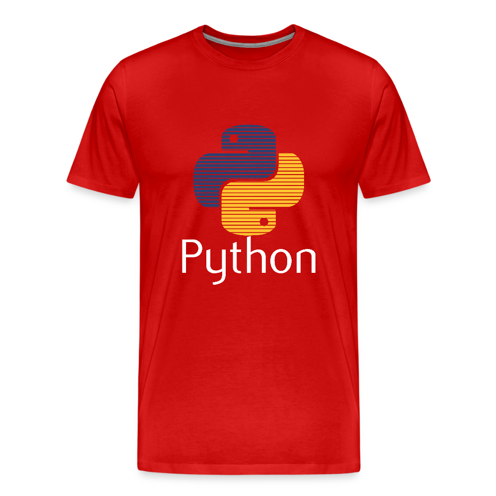 Python Logo - Blinds (Men's Premium T-Shirt) - red