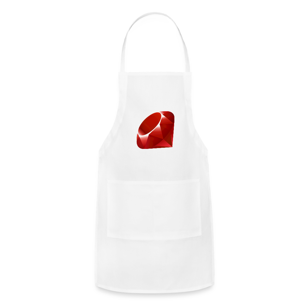 Ruby Logo (Adjustable Apron) - white