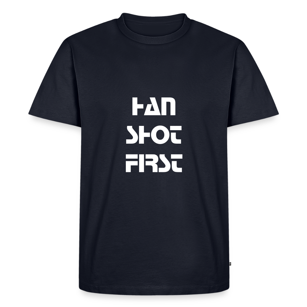Han Shot First (Men's Premium T-Shirt) - navy