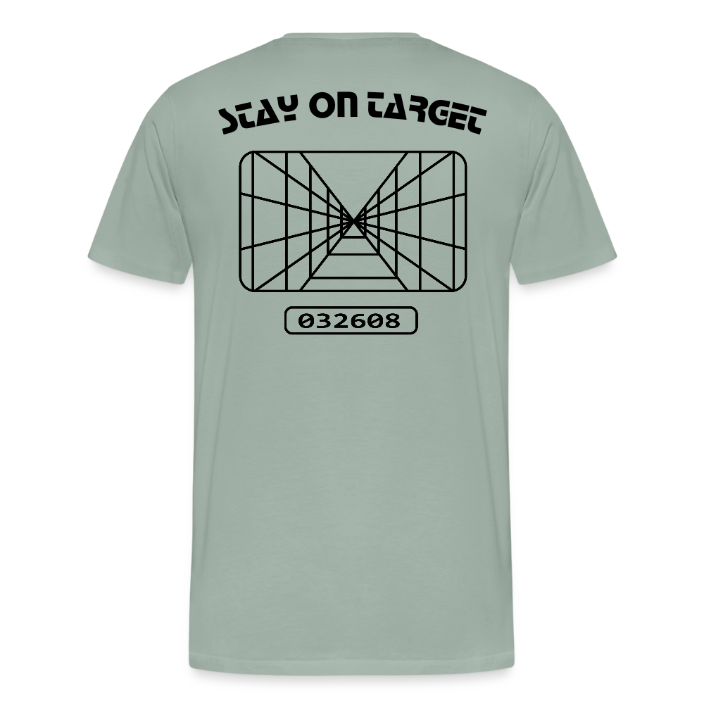 Stay on Target (Men's Premium T-Shirt) - steel green