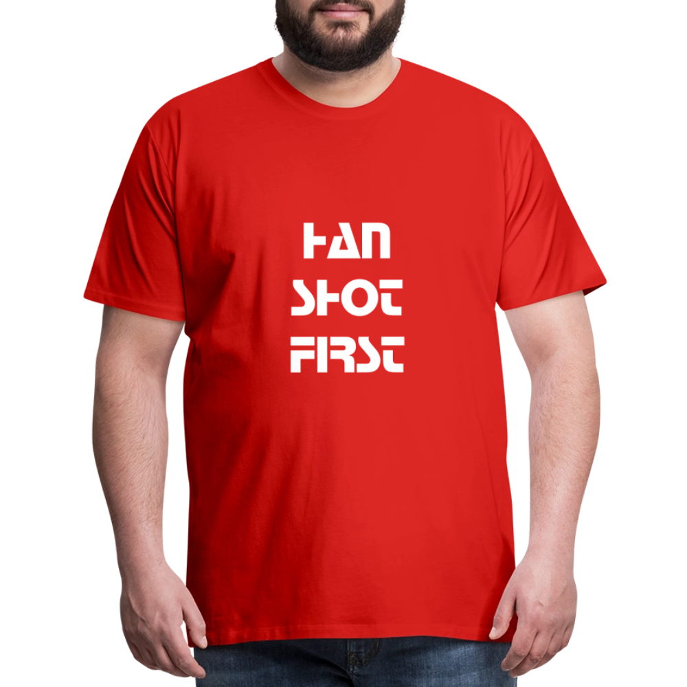 Han Shot First (Men's Premium T-Shirt) - red