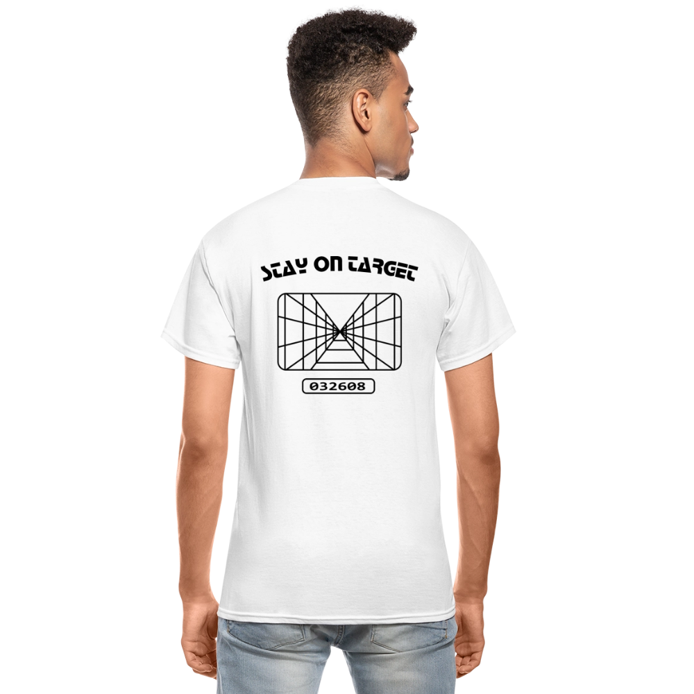 Stay on Target (Gildan Ultra Cotton Adult T-Shirt) - white