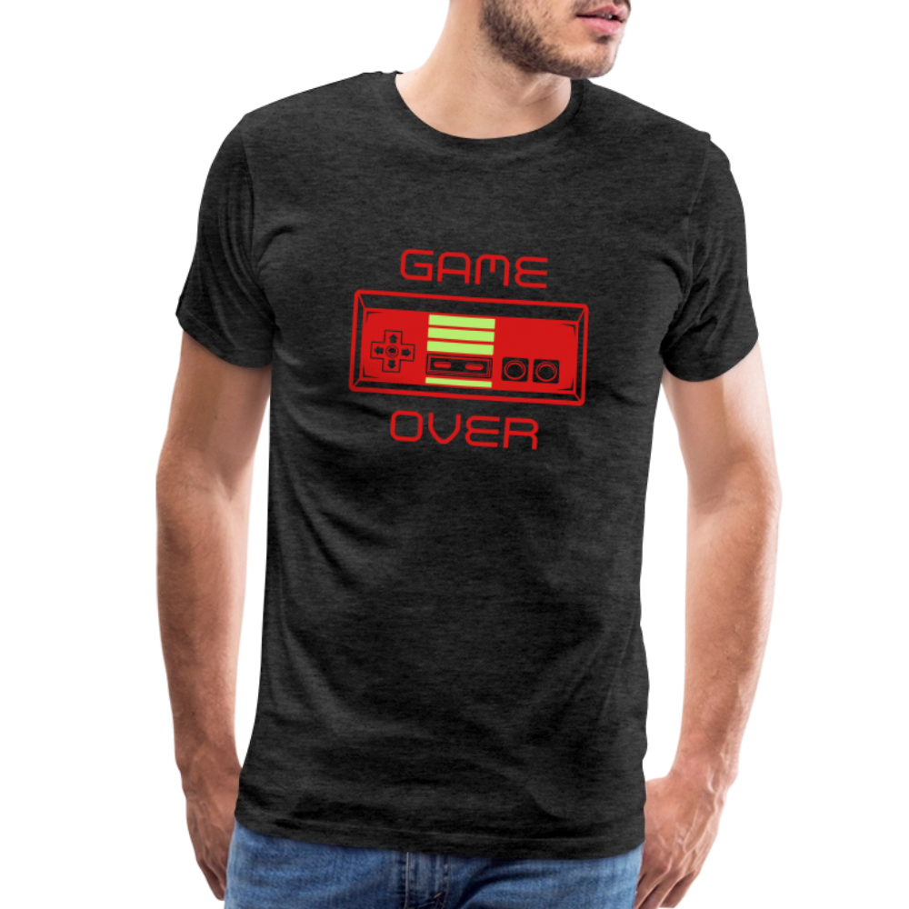 Game Over (Men's Premium T-Shirt) - charcoal grey
