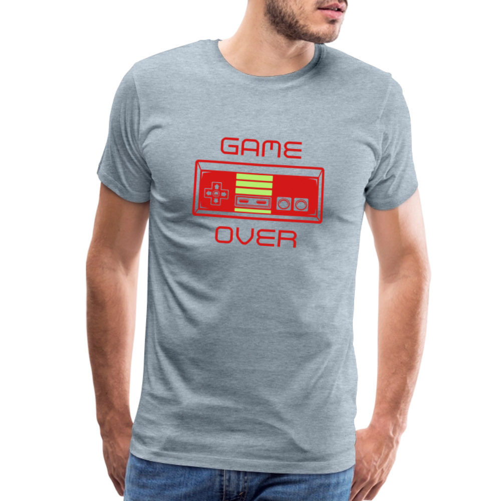 Game Over (Men's Premium T-Shirt) - heather ice blue