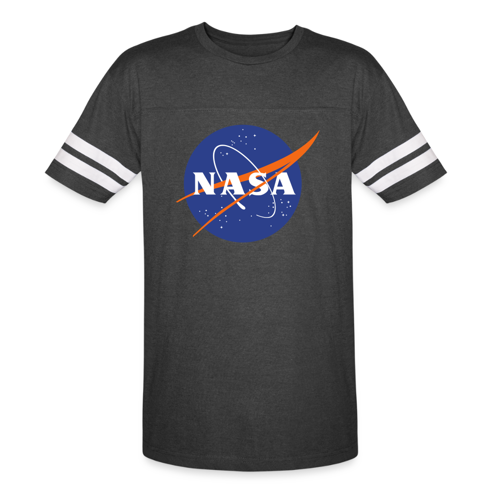 NASA Logo (Men's Vintage Sport T-Shirt) - vintage smoke/white