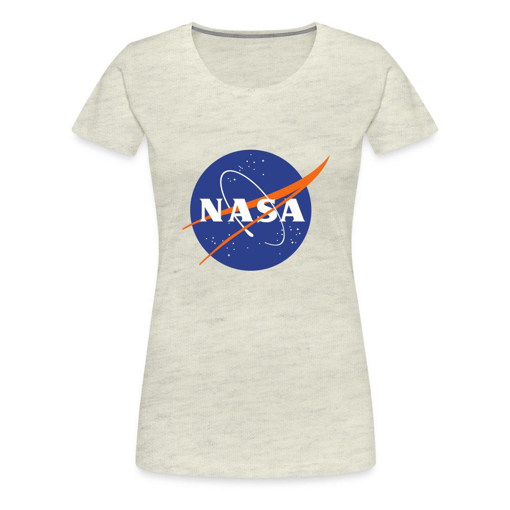 NASA Logo (Women’s Premium T-Shirt) - heather oatmeal