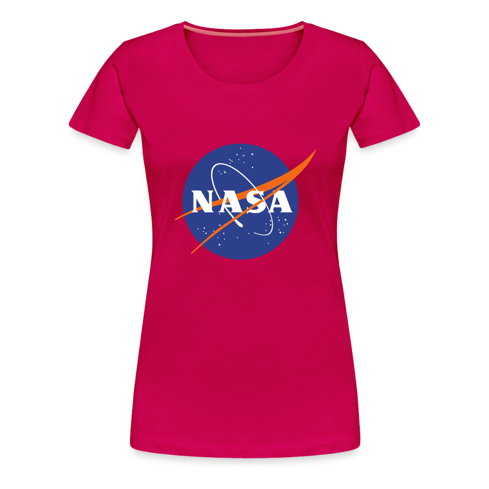 NASA Logo (Women’s Premium T-Shirt) - dark pink