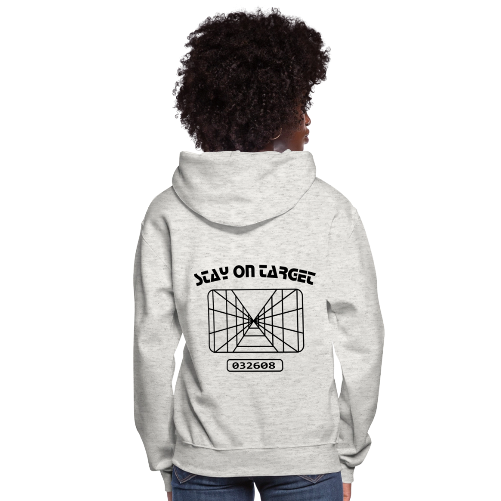 Stay on Target (Women's Hoodie) - heather oatmeal