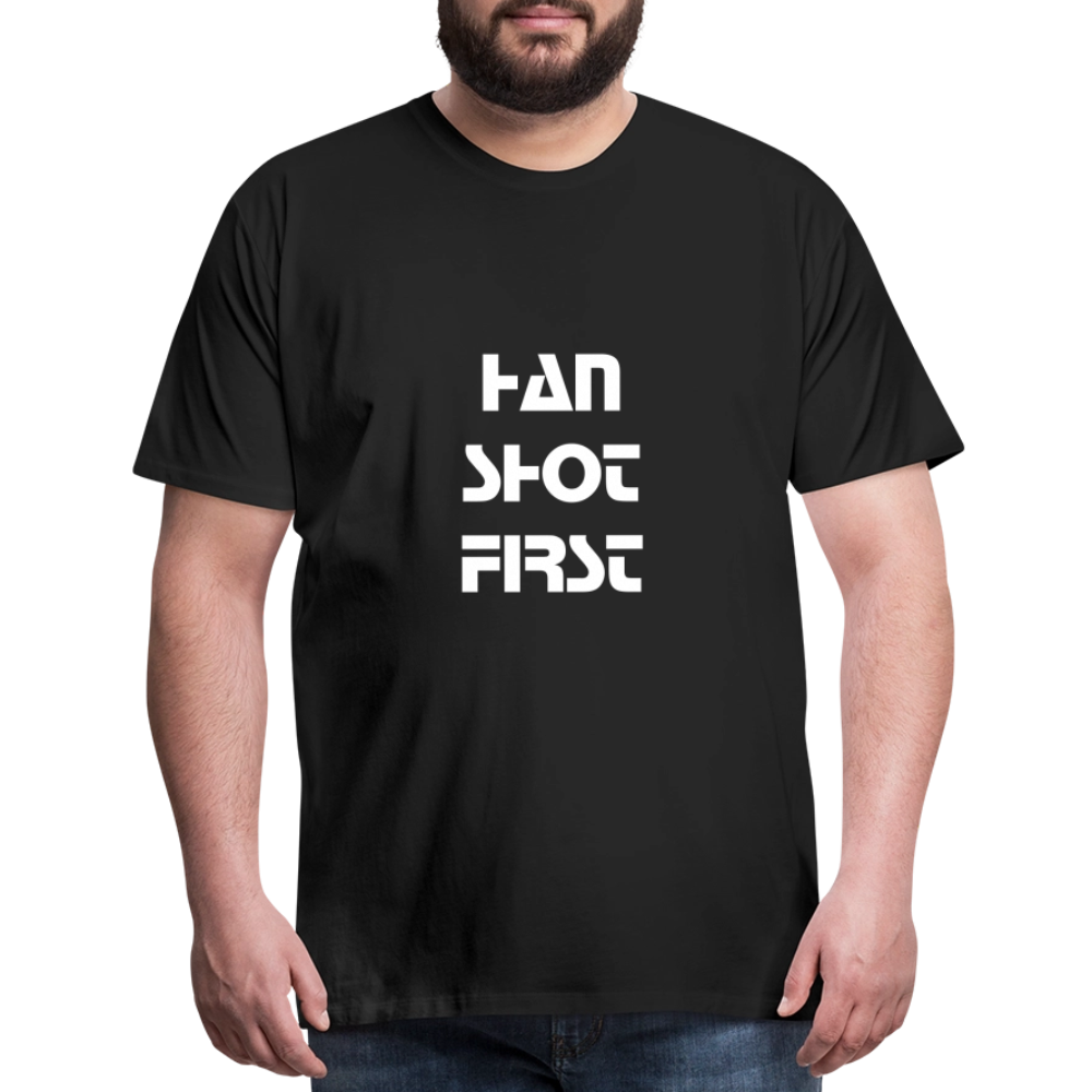 Han Shot First (Men's Premium T-Shirt) - black