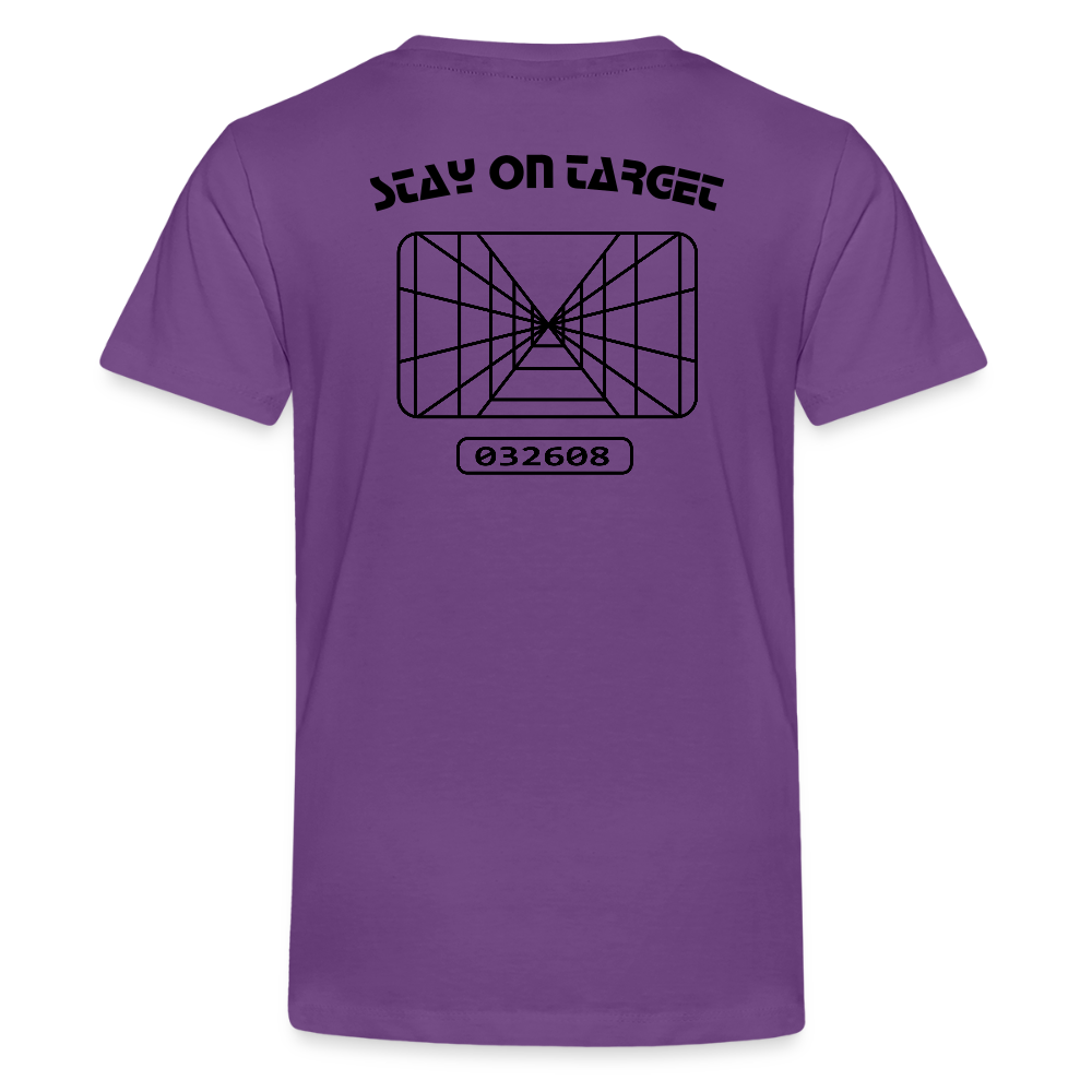 Stay On Target (Kids' Premium T-Shirt) - purple