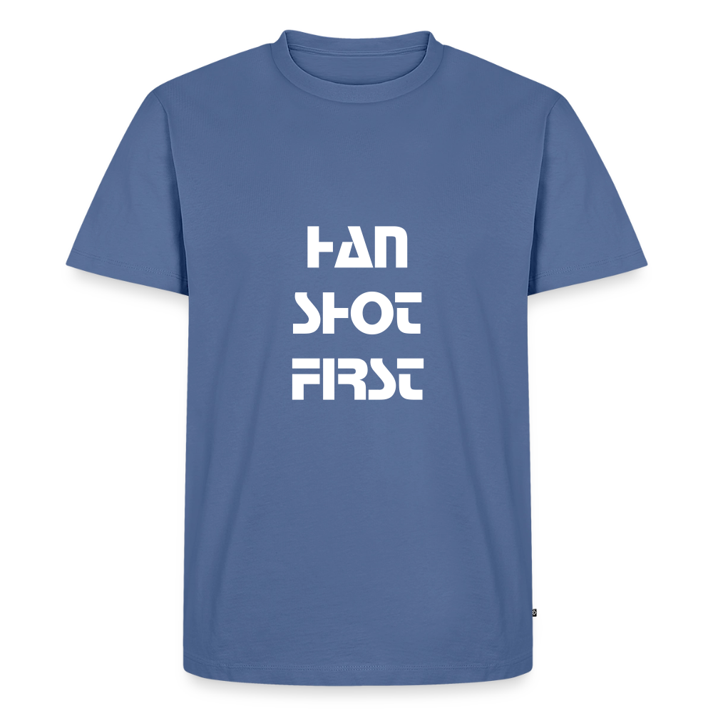 Han Shot First (Men's Premium T-Shirt) - stone blue 