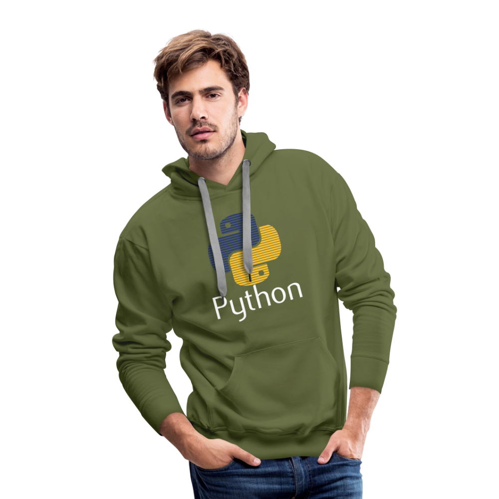 Python Logo - Blinds (Men’s Premium Hoodie) - olive green