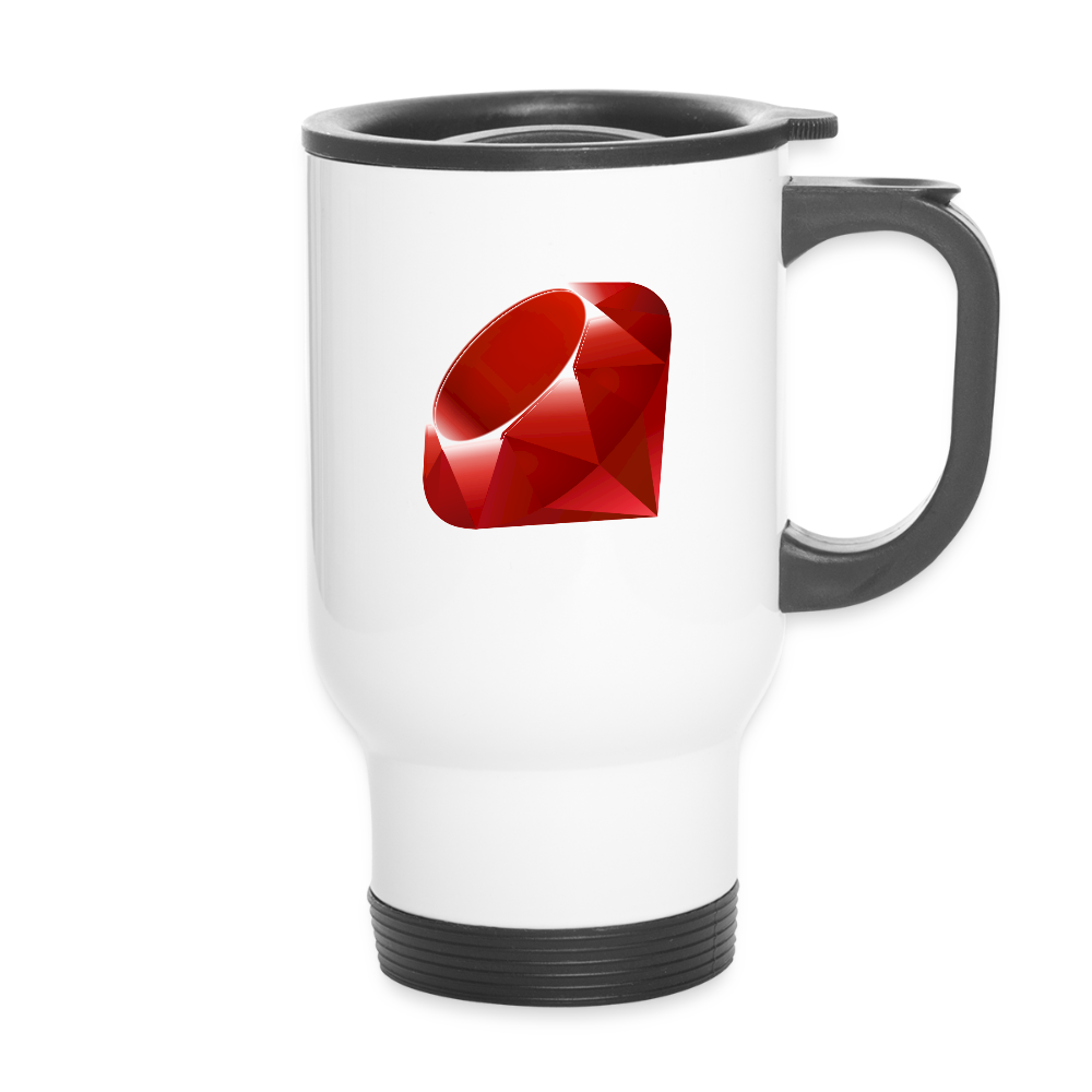 Ruby Logo (Travel Mug) - white
