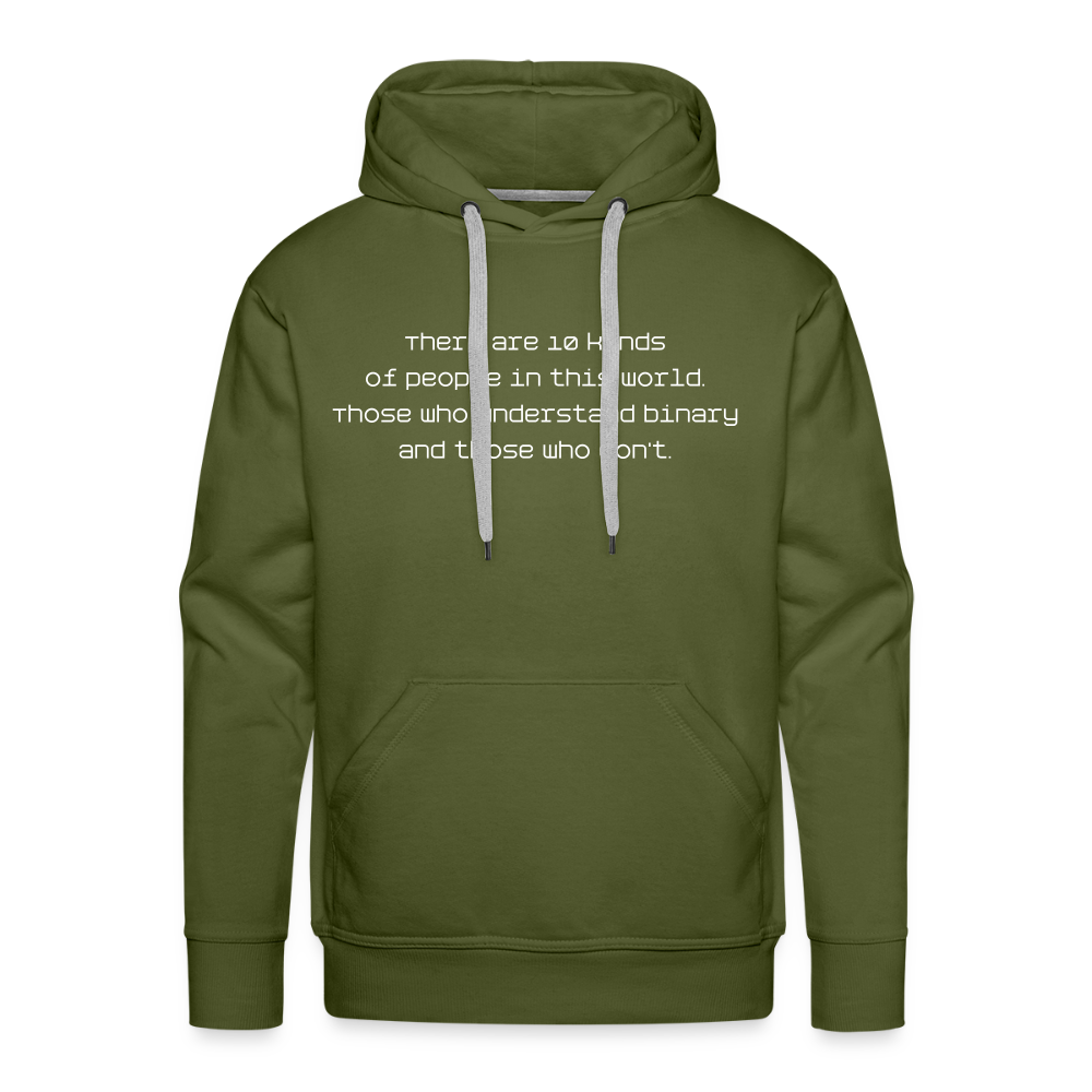 Binary People (Men’s Premium Hoodie) - olive green