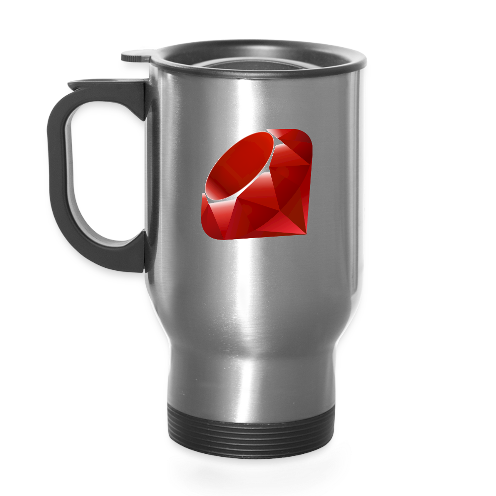 Ruby Logo (Travel Mug) - silver